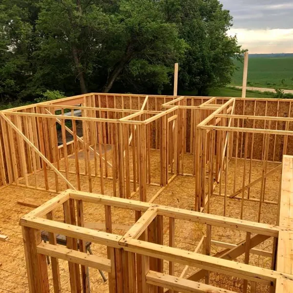 completed framing project