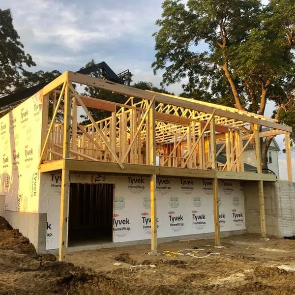 completed framing project