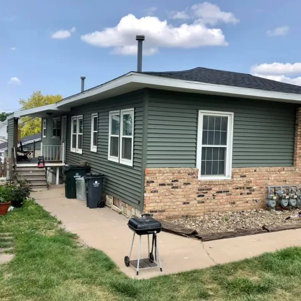 completed siding project