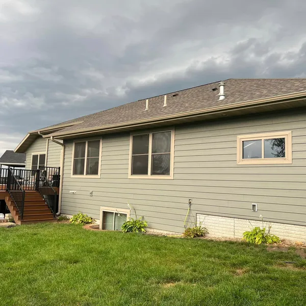 completed siding project