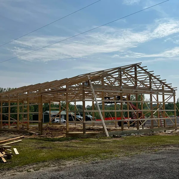 completed framing project