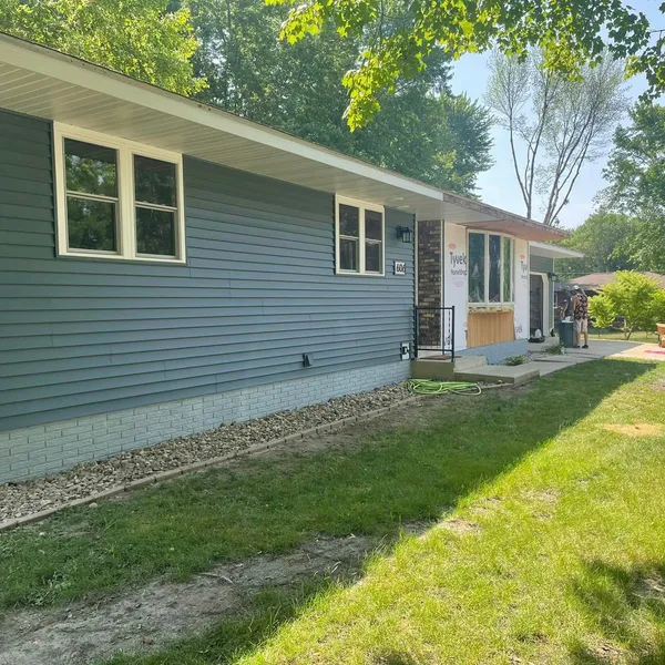 completed siding project