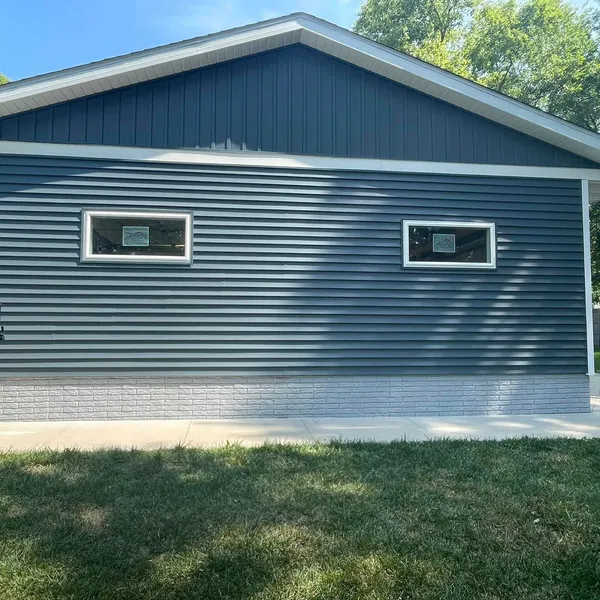 completed siding project