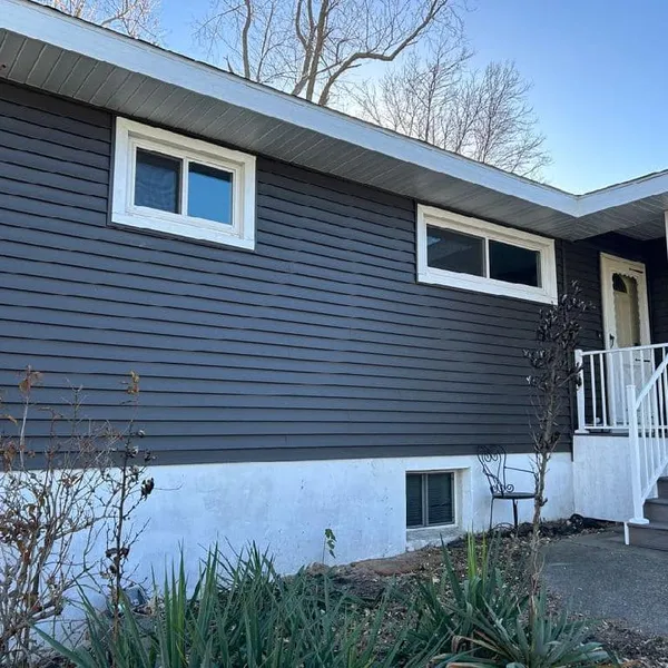 completed siding project