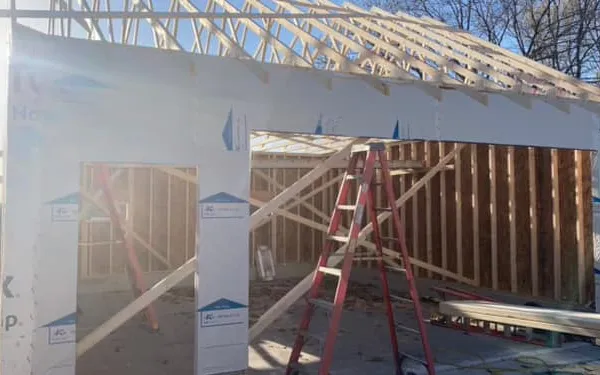 completed framing project