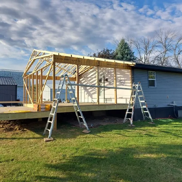 completed framing project