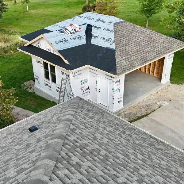 completed hail-damage-repair project