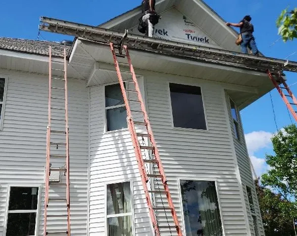 completed hail-damage-repair project