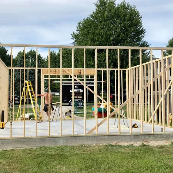 completed framing project